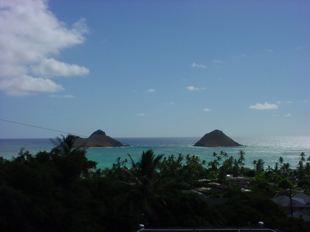 The symmetry of two islands sooths and comforts tired eyes in Kailua